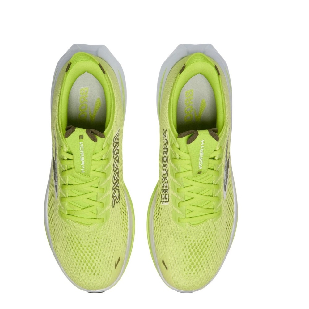 Brooks Hyperion Mens Running Shoes Sunny Lime Olive White 110465 1D 369 Size 8.5 - Picture 4 of 6